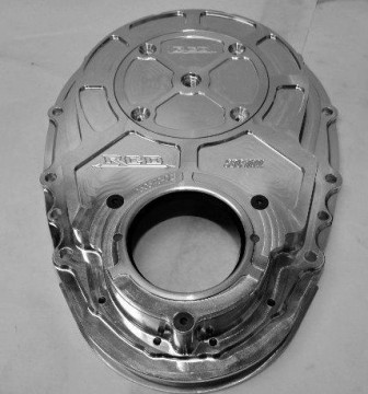 254000-0001 RCD SB Chevy Billet .391 "Raised  Cam Timing  Chain Cover Chevy 265-400